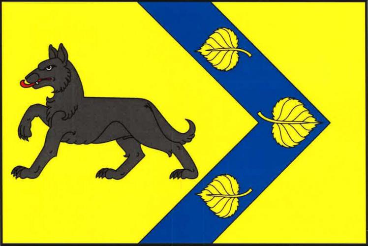 Flag of Vlkov, Hradec Králové Region
