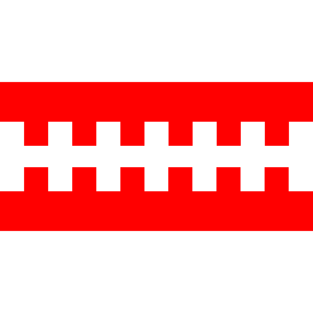 Flag of Vnorovy, South Moravian Region