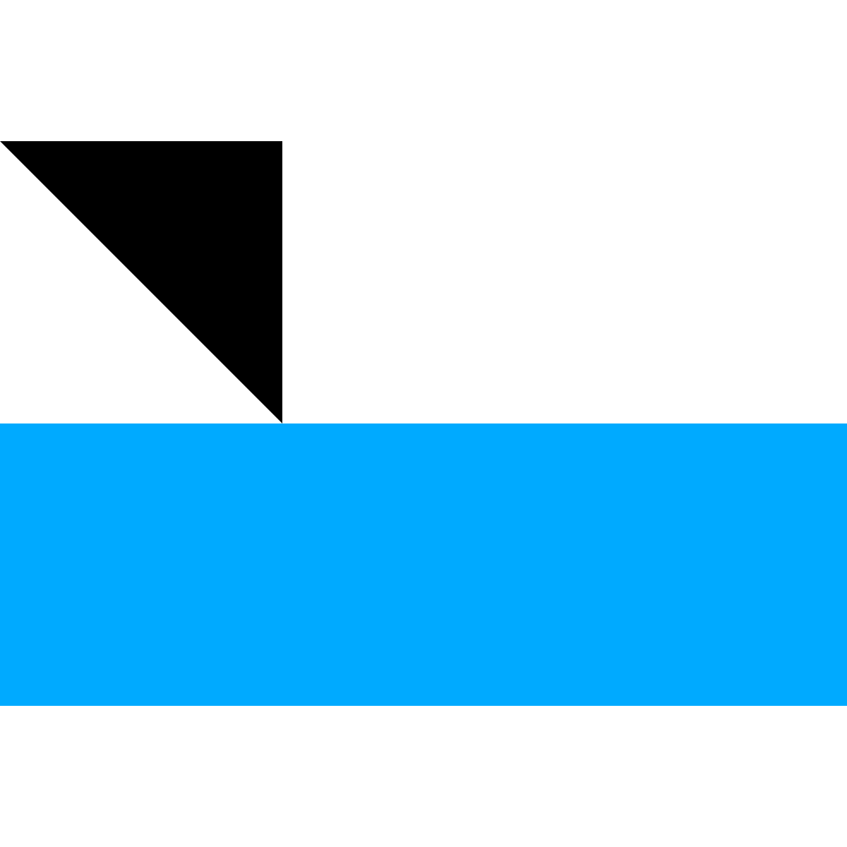 Flag of Voděrádky, Central Bohemian Region