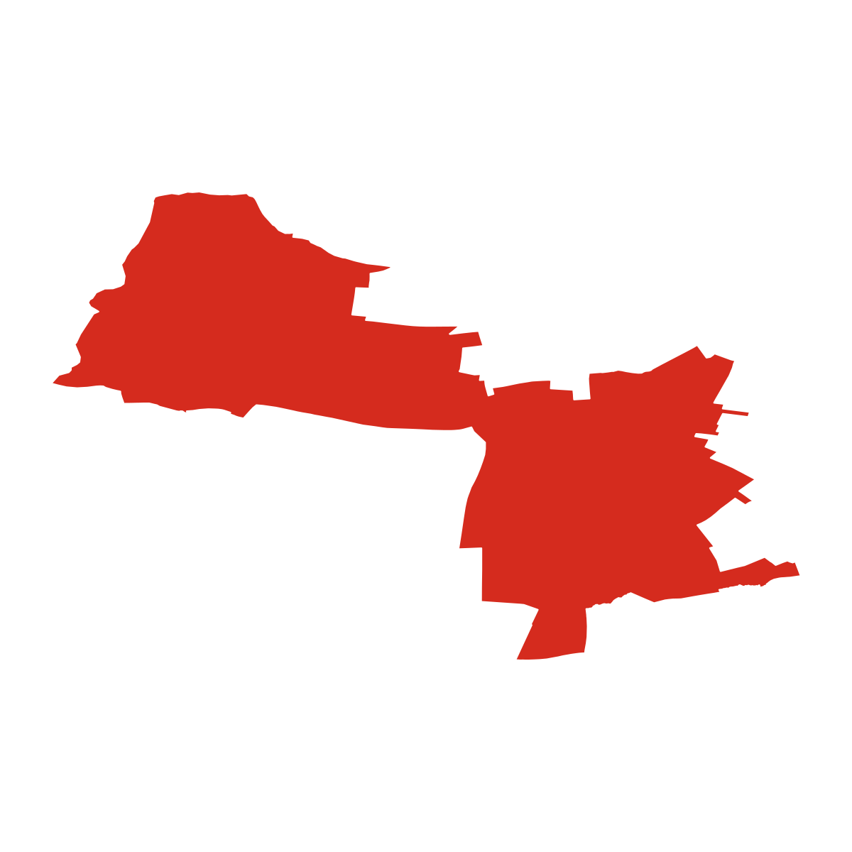 Voděrady boundary map