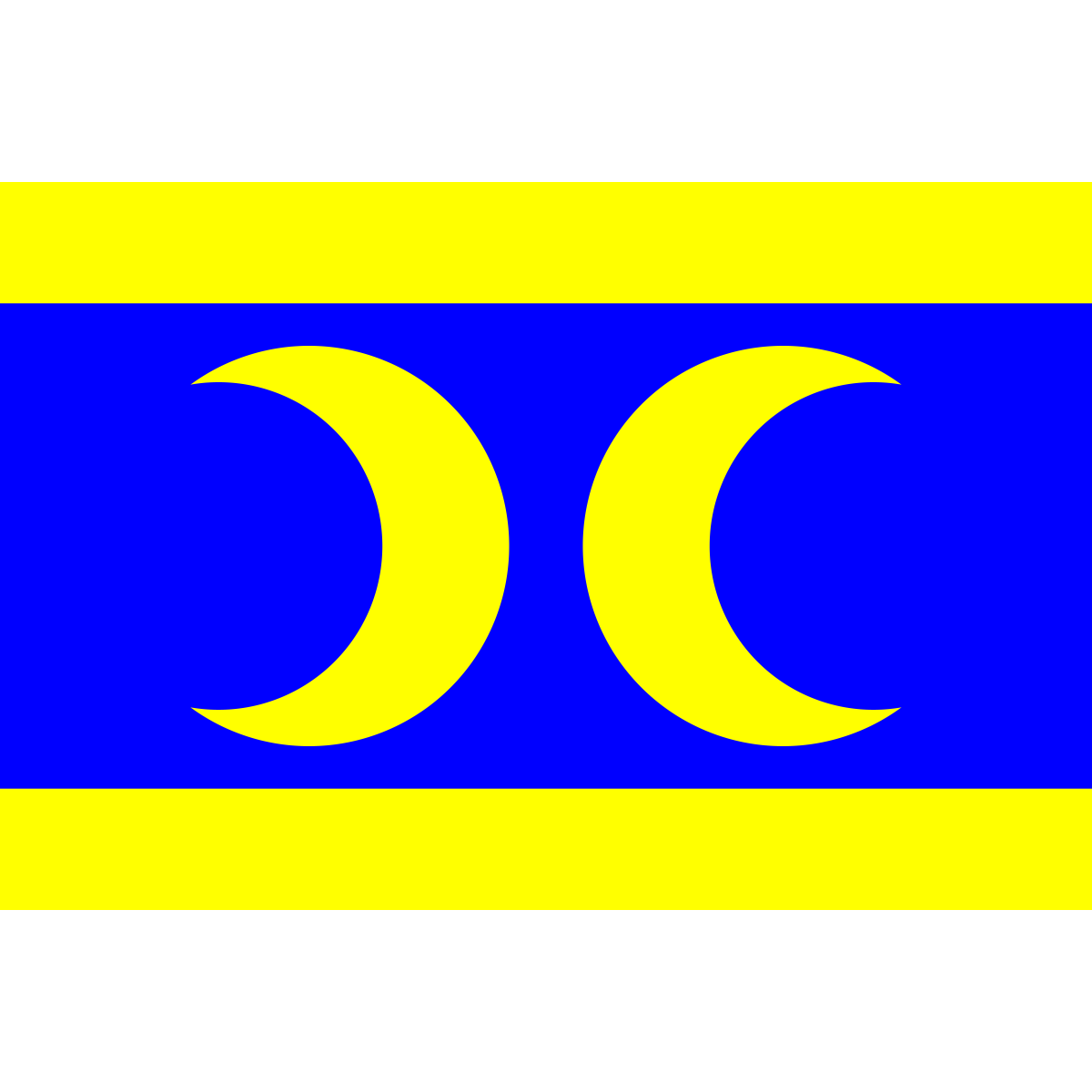 Flag of Voděrady, South Moravian Region