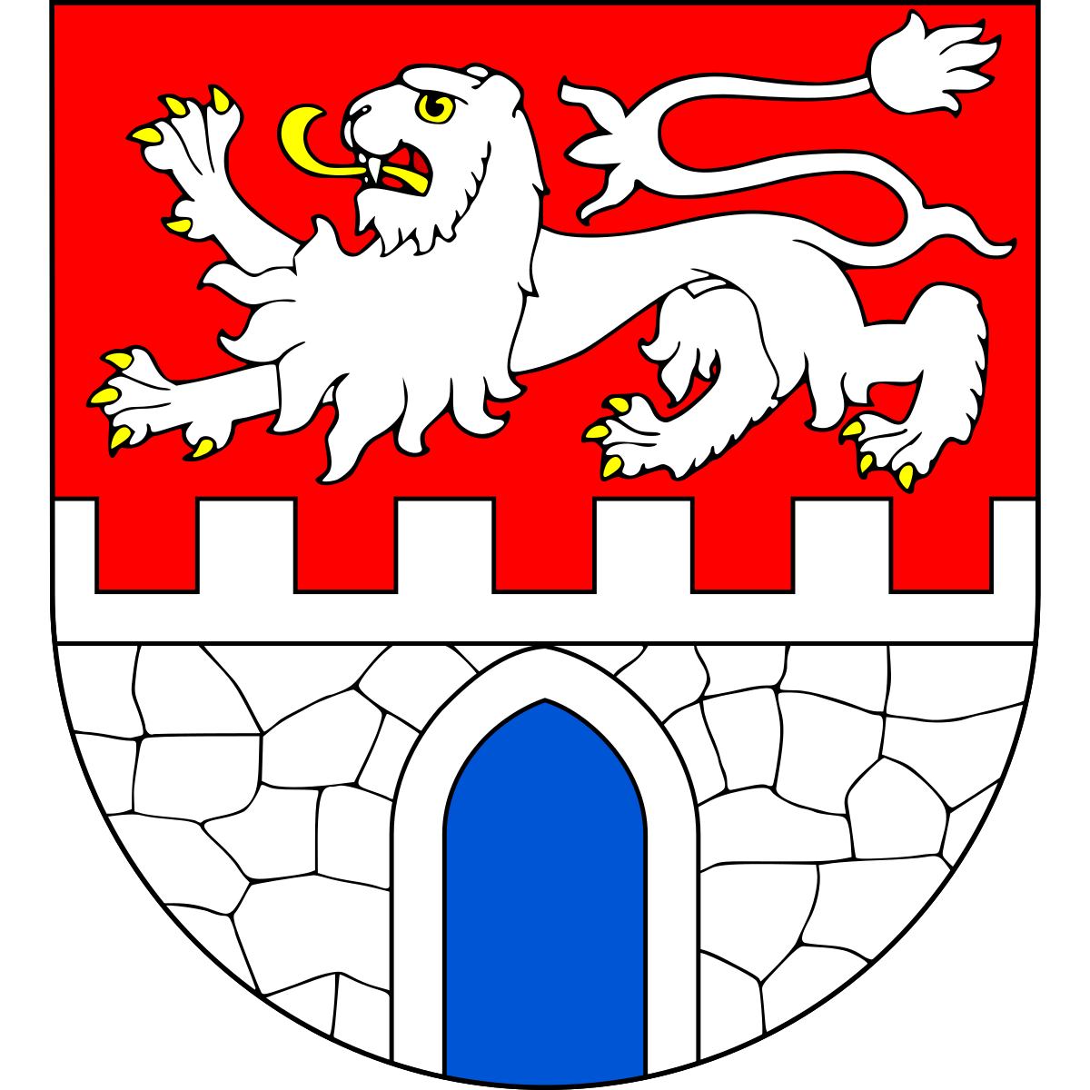 Coat of arms of Voděrady, Liberec Region