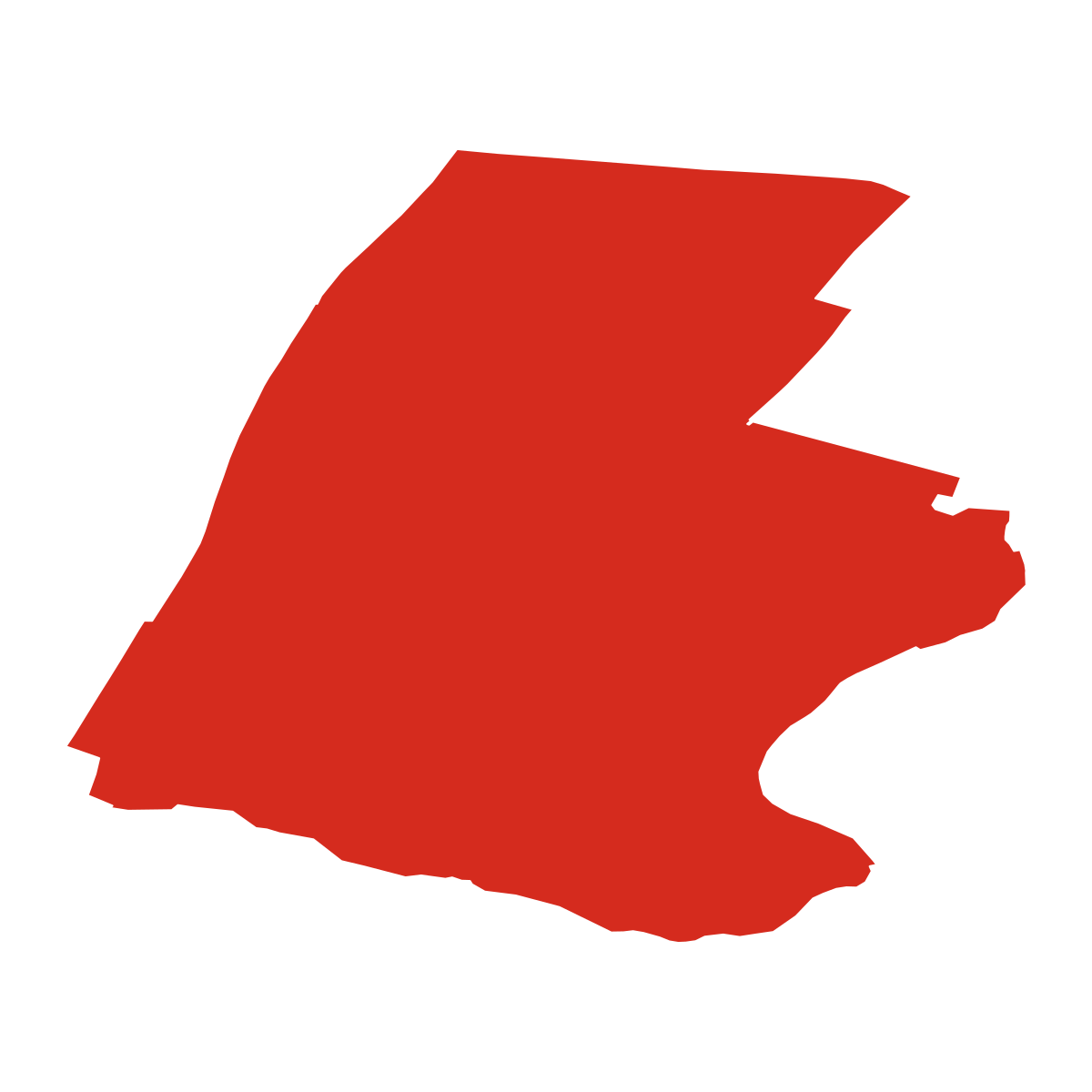 Vodranty boundary map