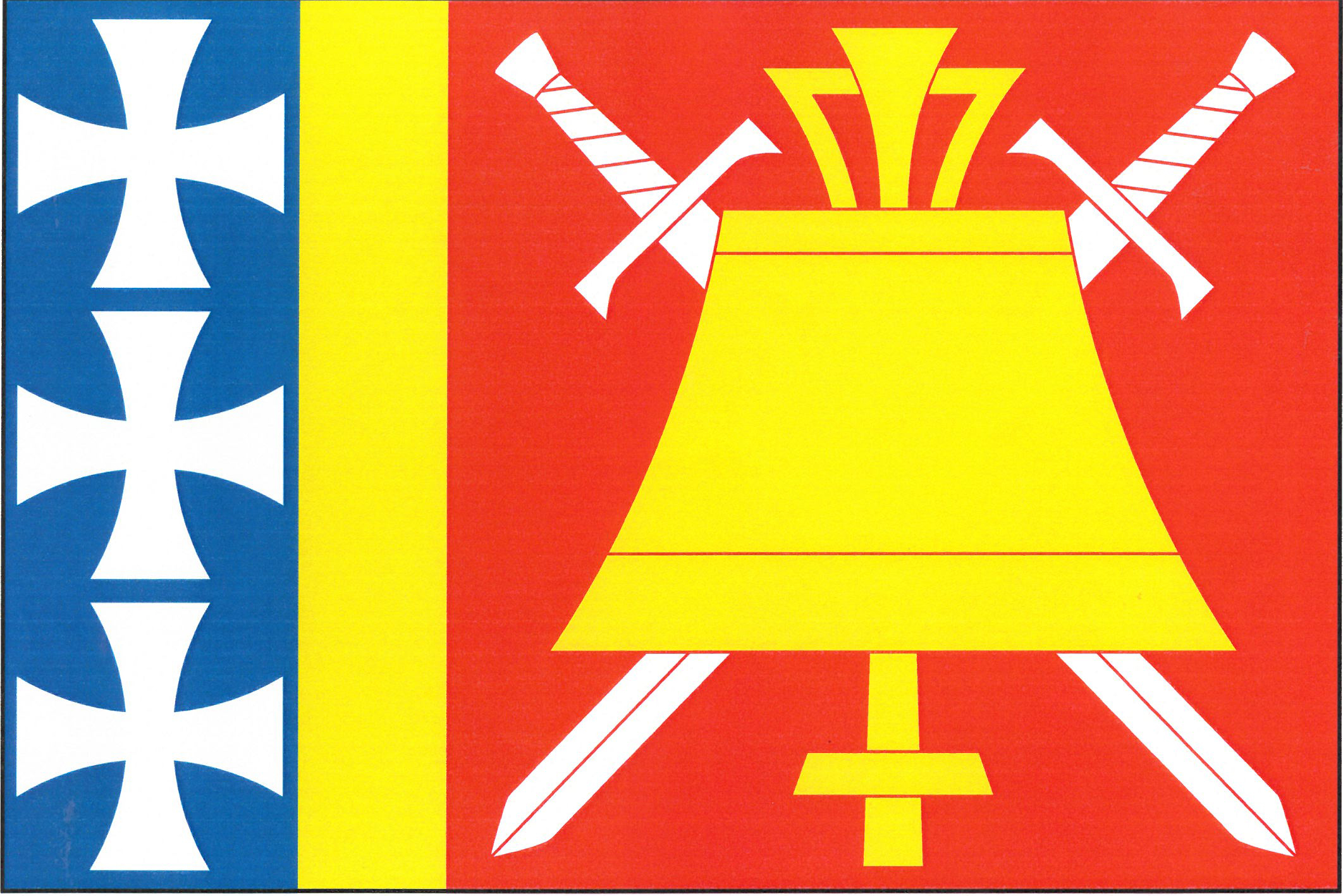 Flag of Vojníkov, South Bohemian Region