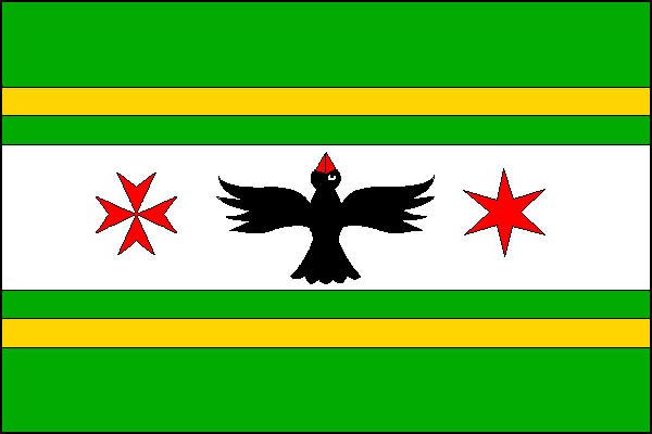 Flag of Vrančice, Central Bohemian Region