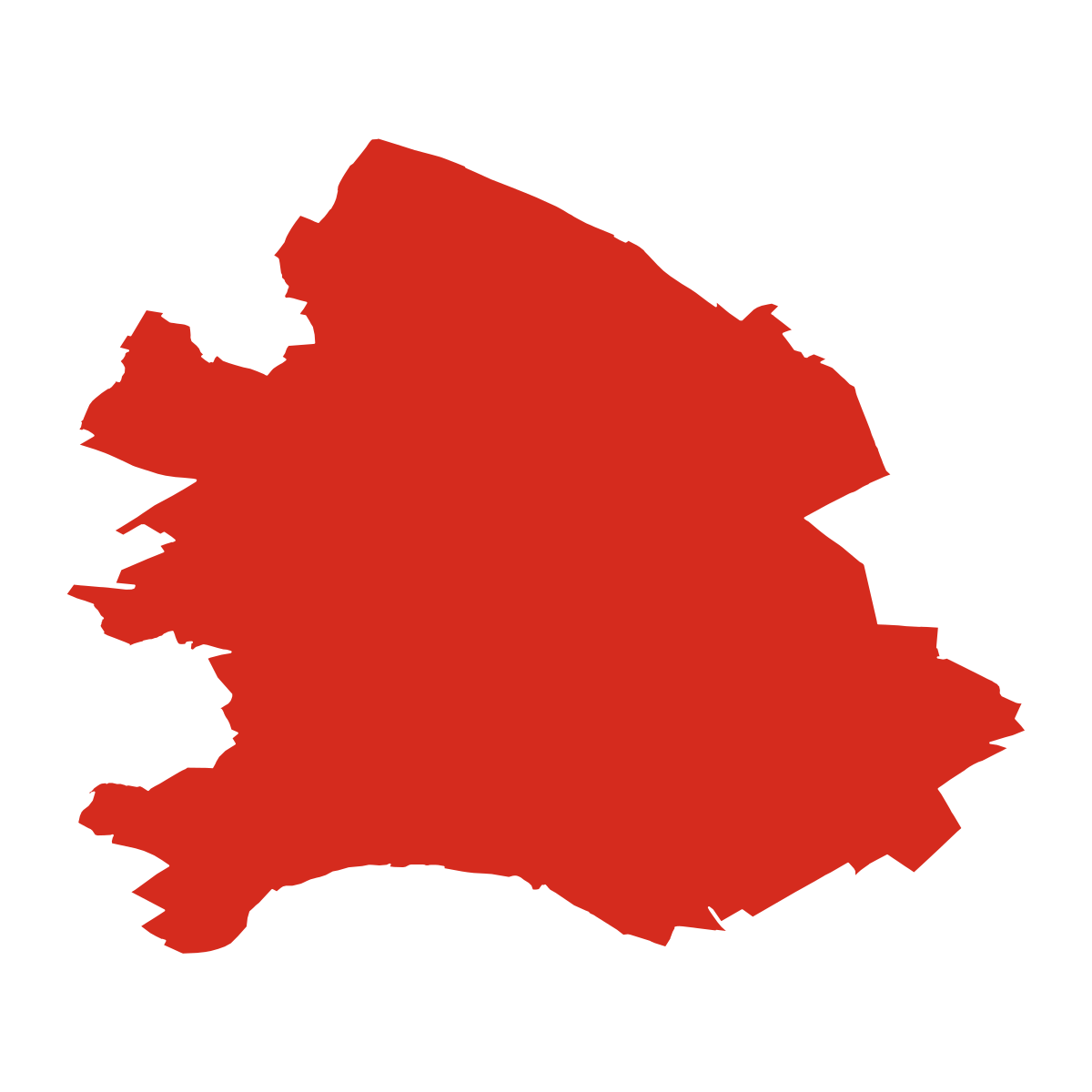 Vrchlice boundary map