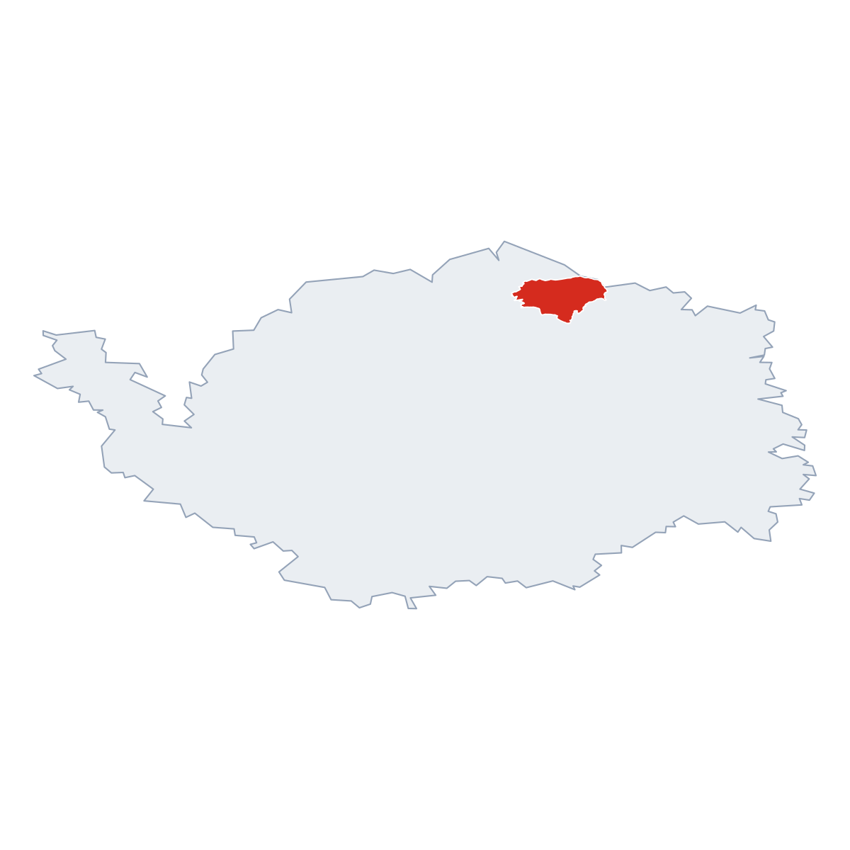 Vršek v kraji Karlovarský kraj