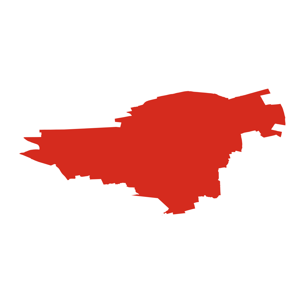 Vršovice boundary map
