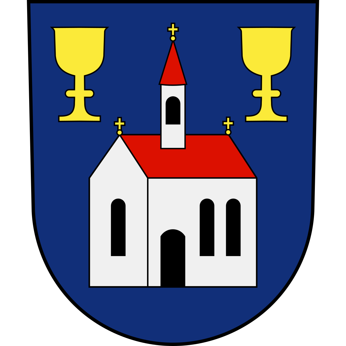 Coat of arms of Vrtěšice, Vysočina Region