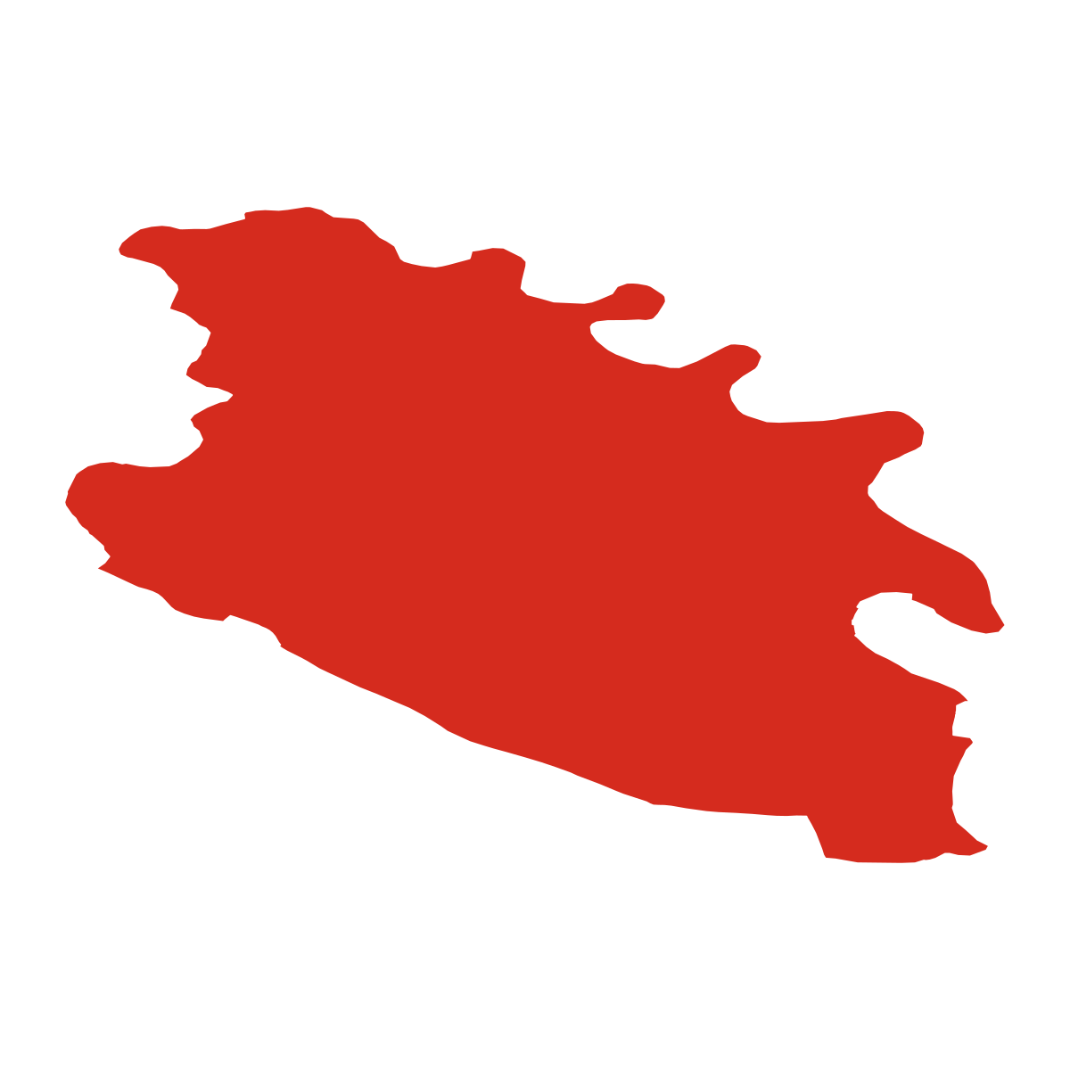 Vysočany boundary map