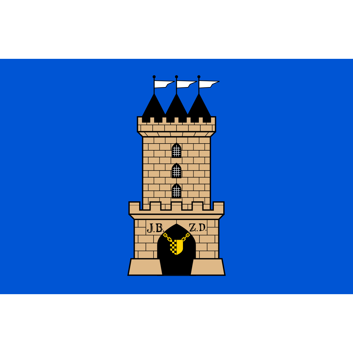 Flag of Vysoké Veselí, Hradec Králové Region