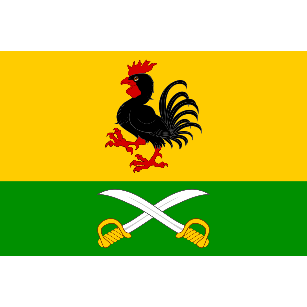 Flag of Vysokov, Hradec Králové Region