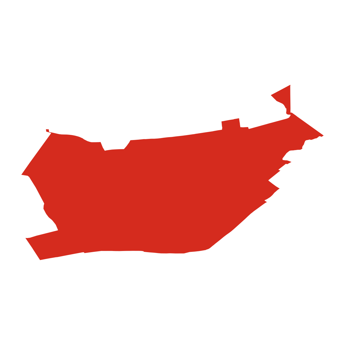 Žabčice boundary map