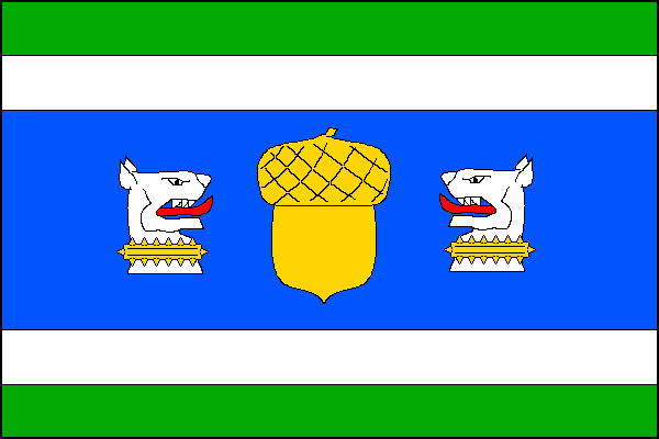 Flag of Záboří nad Labem, Central Bohemian Region