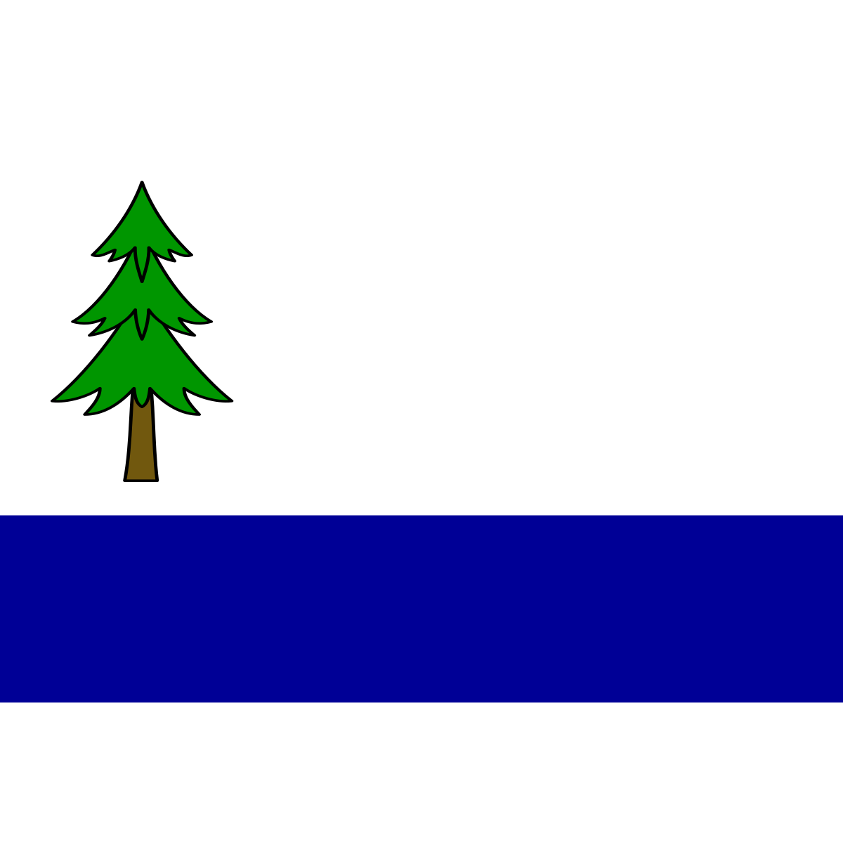 Flag of Záchlumí, Pardubice Region