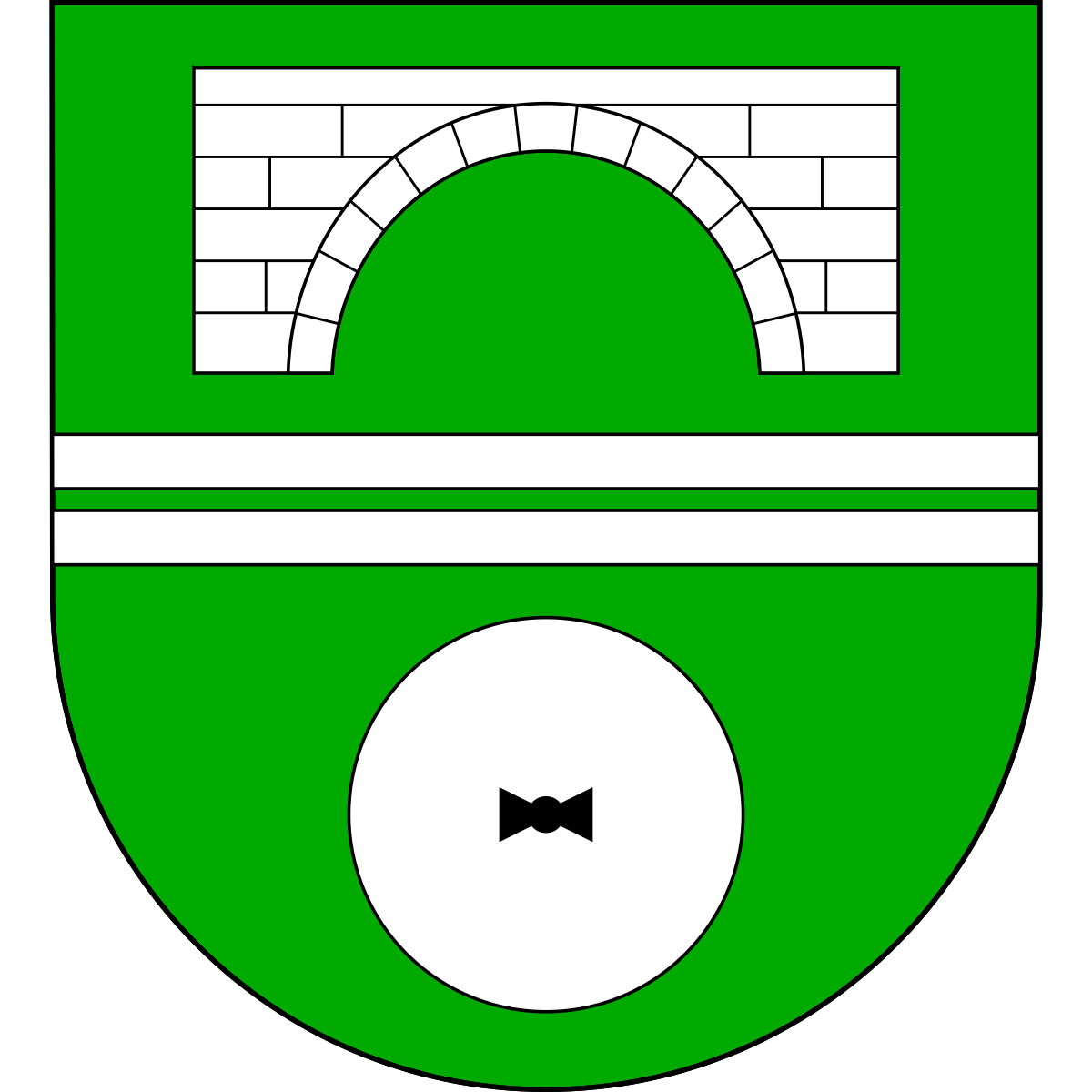 Coat of arms of Zadní Mostek, Hradec Králové Region