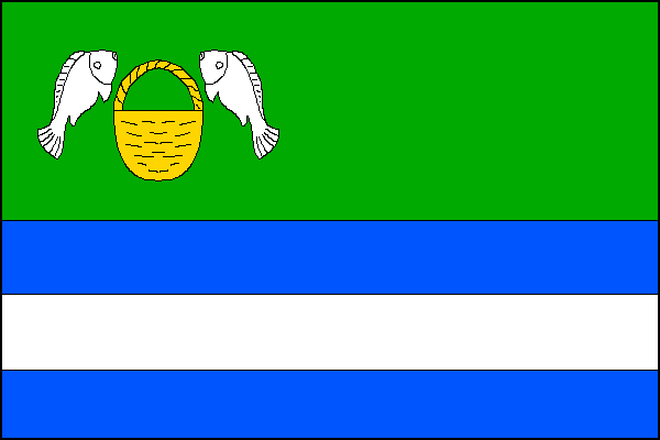 Flag of Zadní Třebaň, Central Bohemian Region