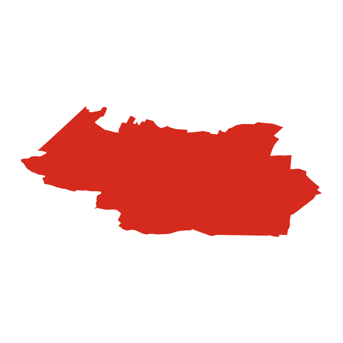 Záhornice boundary map