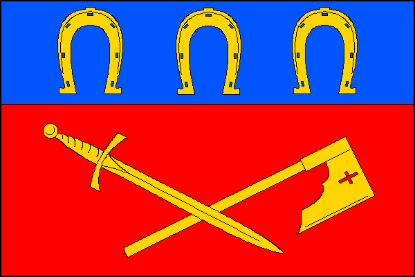 Flag of Záhornice, Central Bohemian Region