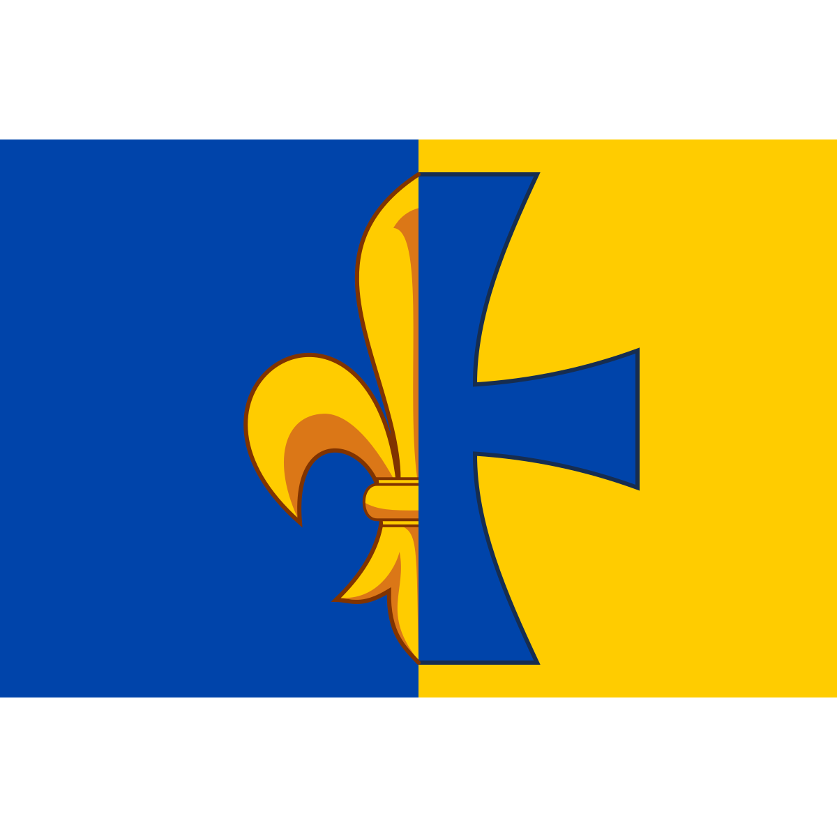 Flag of Zahrada, South Moravian Region