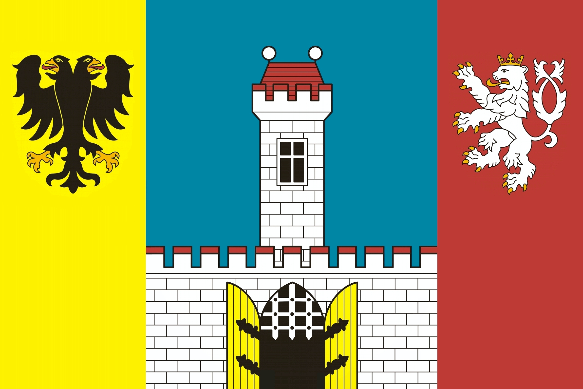 Flag of Zahrady, Central Bohemian Region