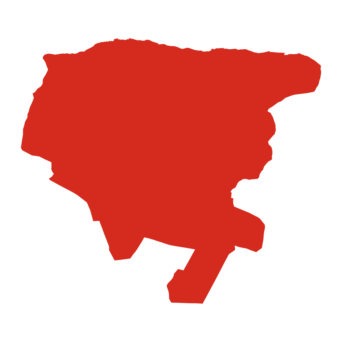 Zárubice boundary map
