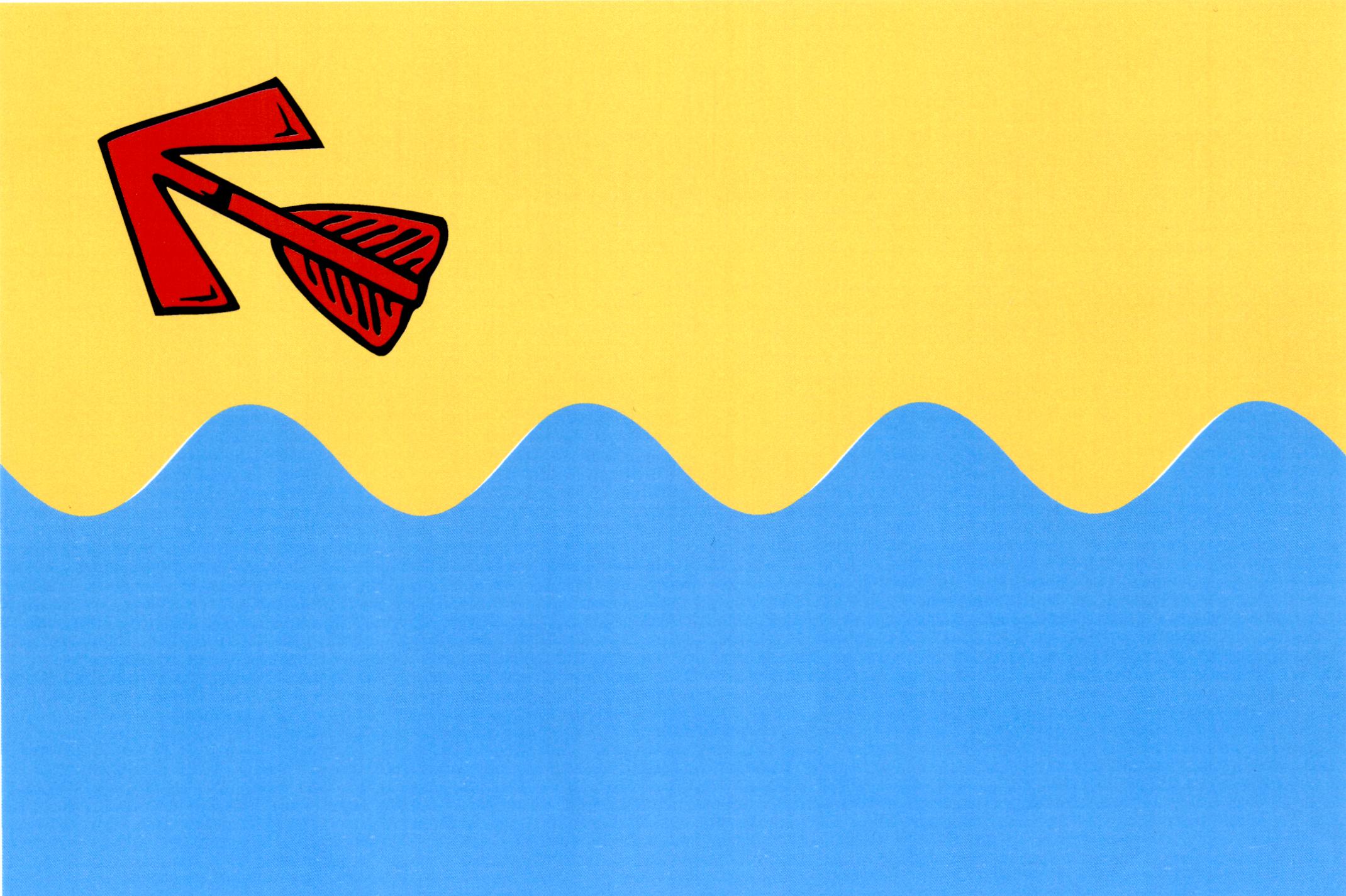Flag of Zátkův mlýn, South Bohemian Region