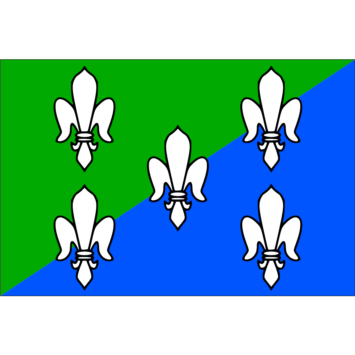Flag of Zbudov, South Bohemian Region