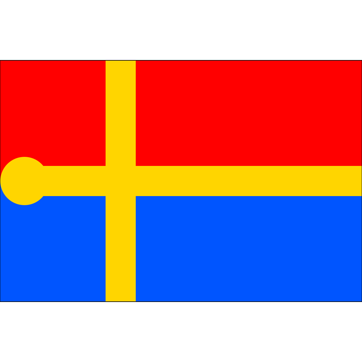 Flag of Zbuzany, Central Bohemian Region