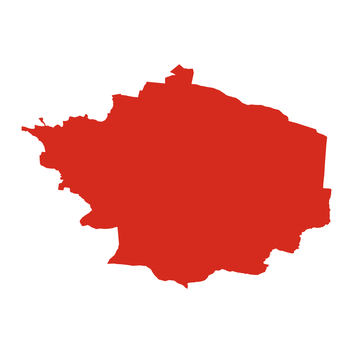 Žďárná boundary map