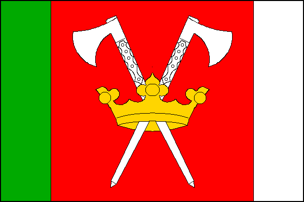 Flag of Žebráky, Plzeň Region