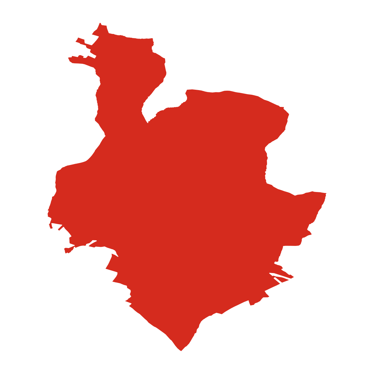 Želetava boundary map