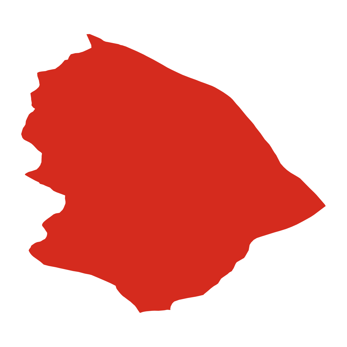 Želivsko boundary map