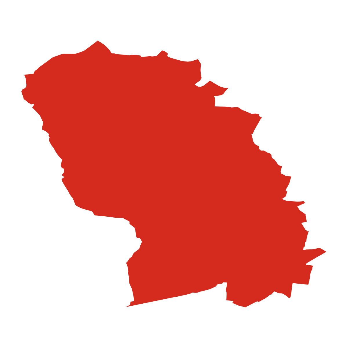 Želnava boundary map