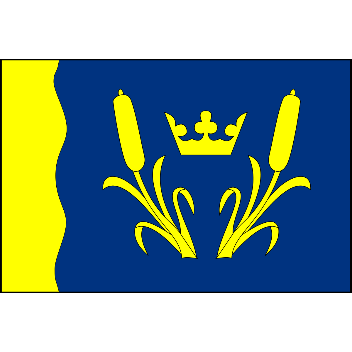 Flag of Žermanice, Moravian-Silesian Region