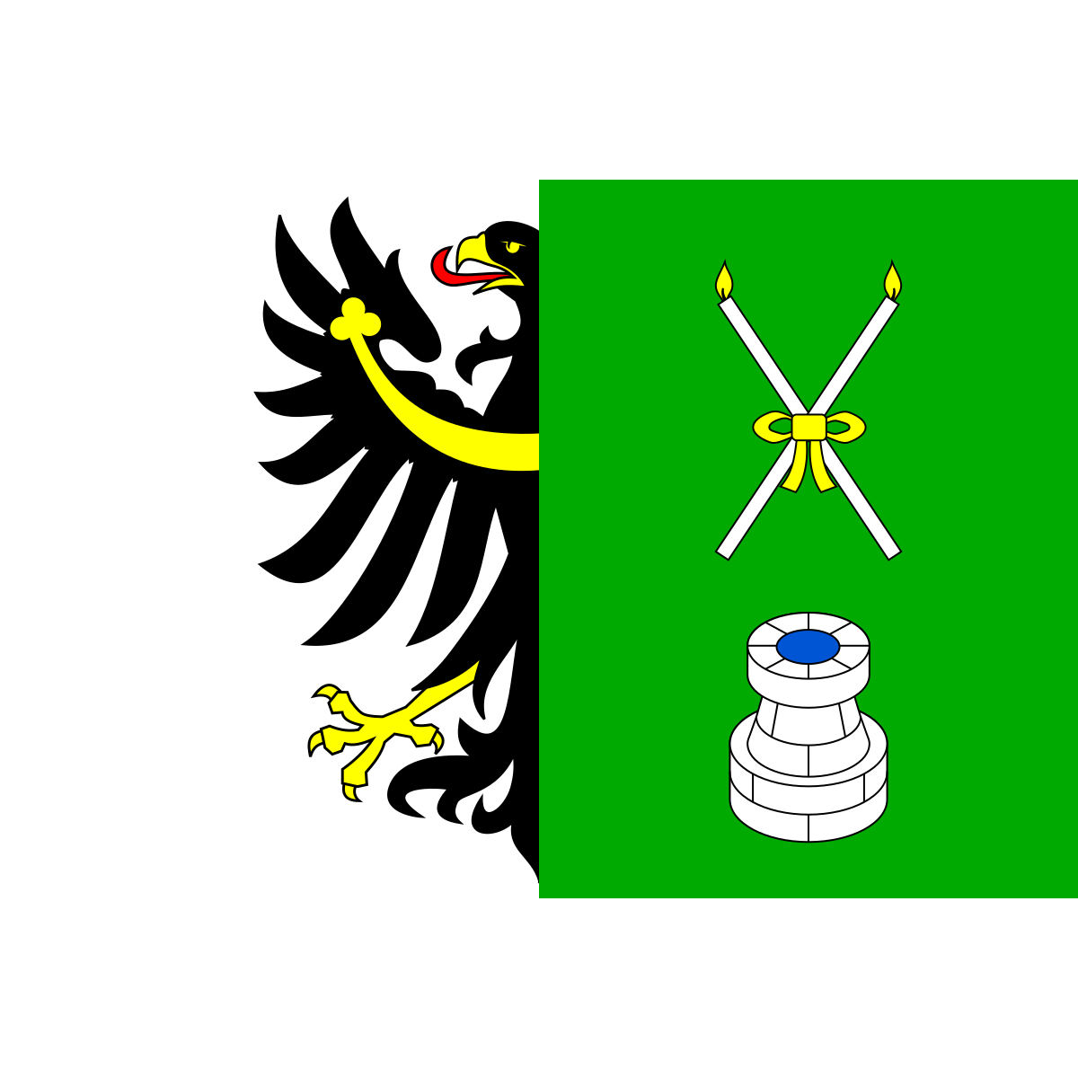Vlajka obce Žerotín, kraj Ústecký kraj