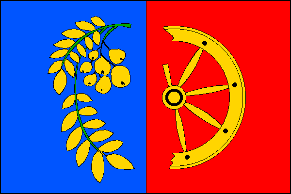 Flag of Zlámanec, Zlín Region