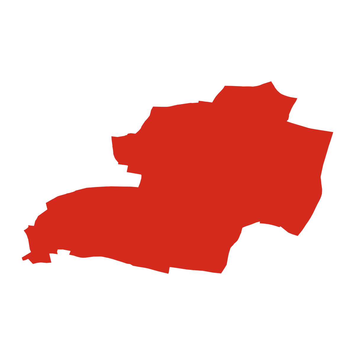 Županovice boundary map