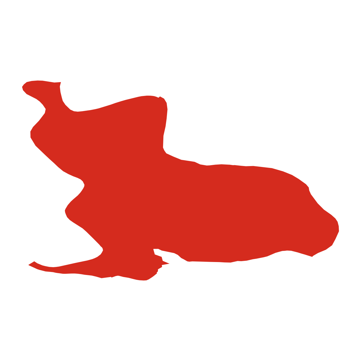 Zvíkovské Podhradí boundary map