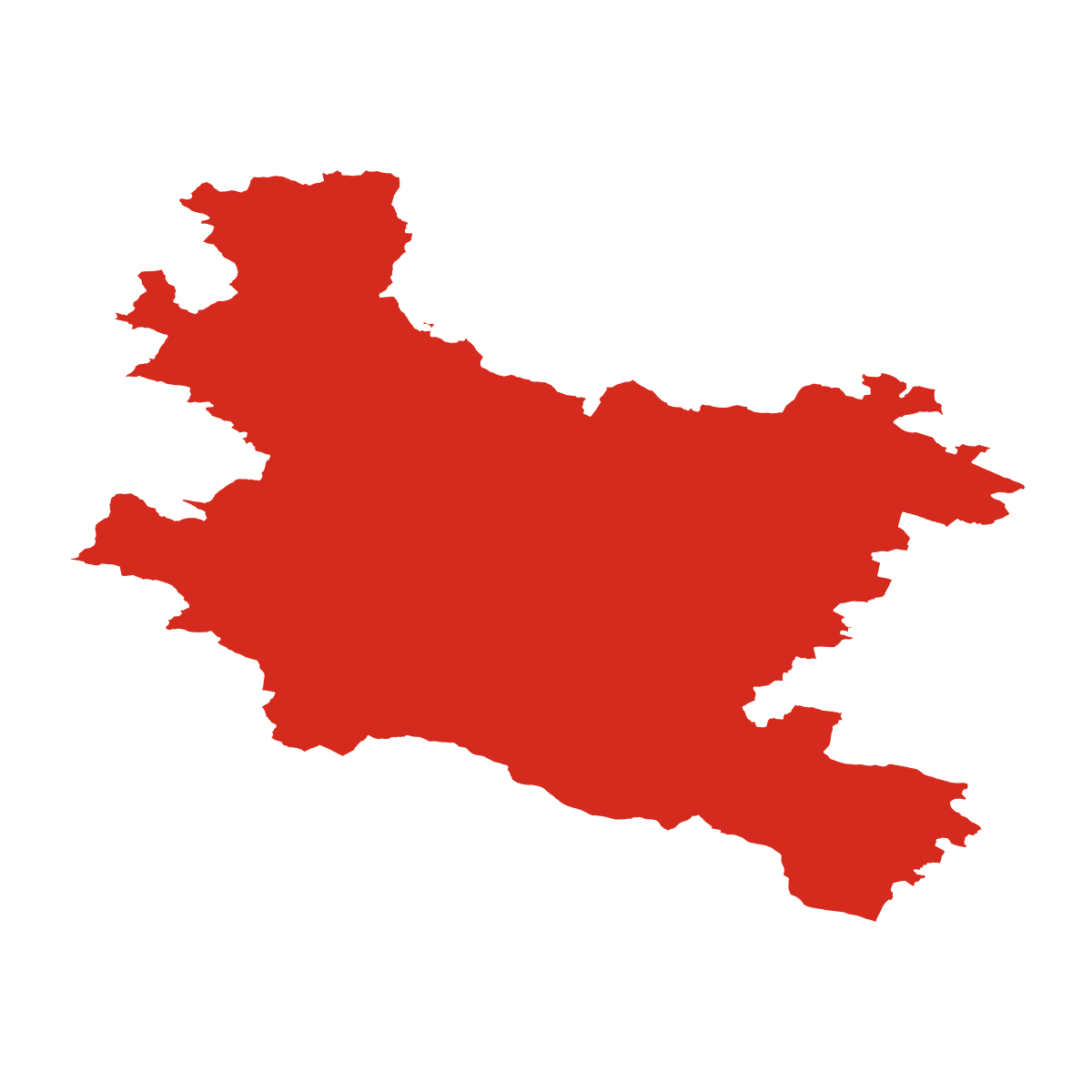 Obrys okresu SO ORP Dačice