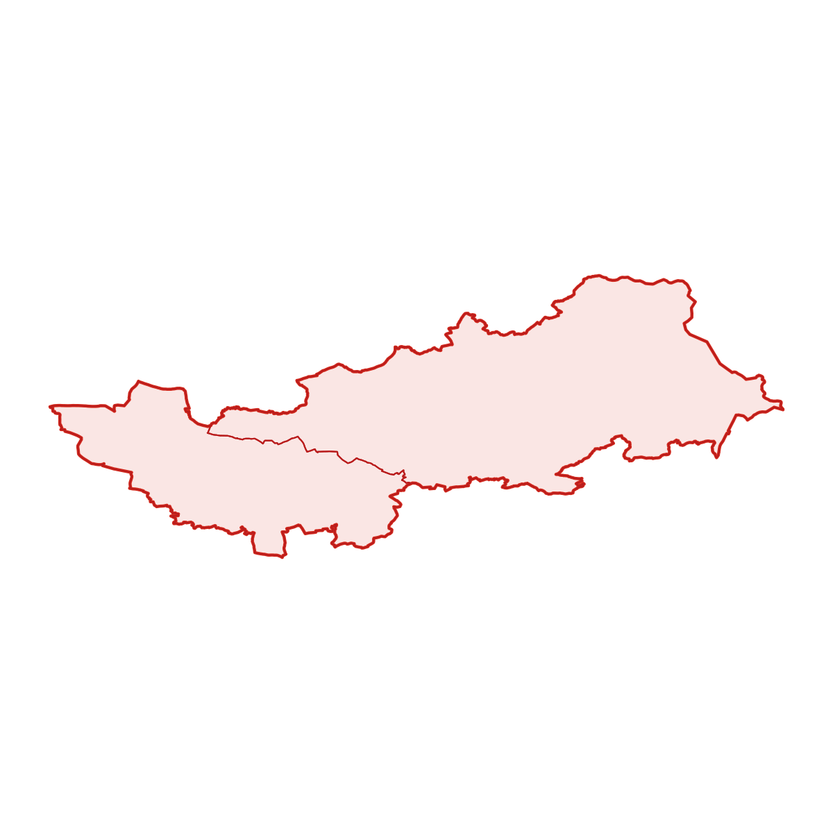 Mapa okresu SO ORP Dobruška s obcemi