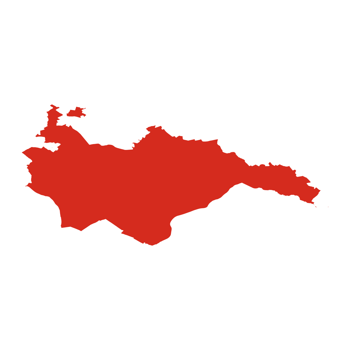 Obrys okresu SO ORP Hodonín
