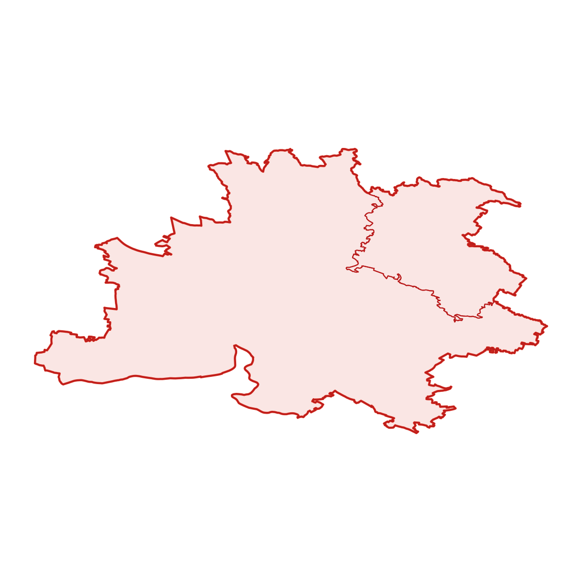 Mapa okresu SO ORP Mělník s obcemi