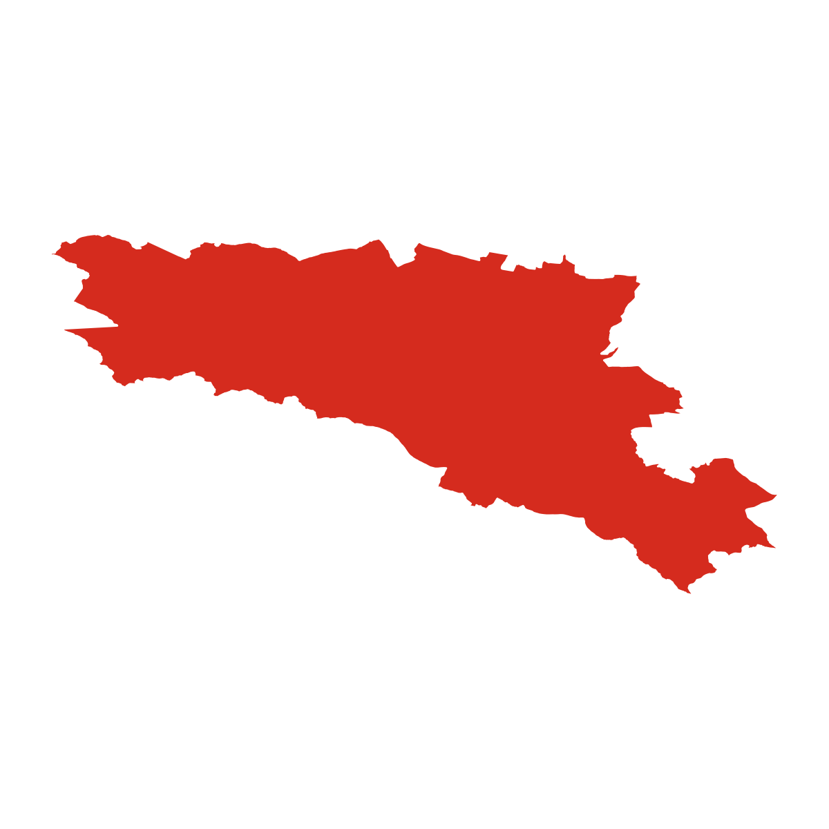 Obrys okresu SO ORP Polička