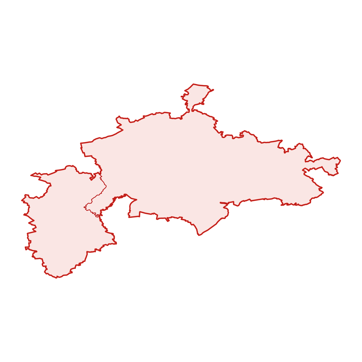 Mapa okresu SO ORP Přerov s obcemi