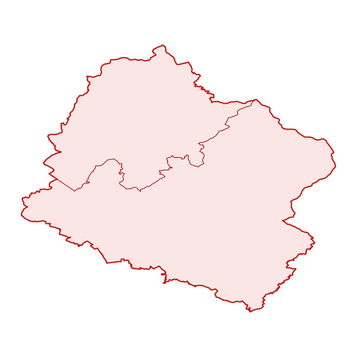 Mapa okresu SO ORP Šumperk s obcemi